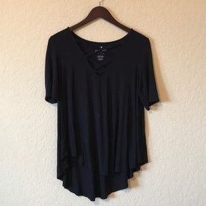 American Eagle Soft & Sexy Black Shirt